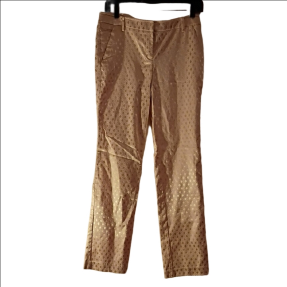 Sheen Gold Pants From New York & Company. Size 2. Great For Work.